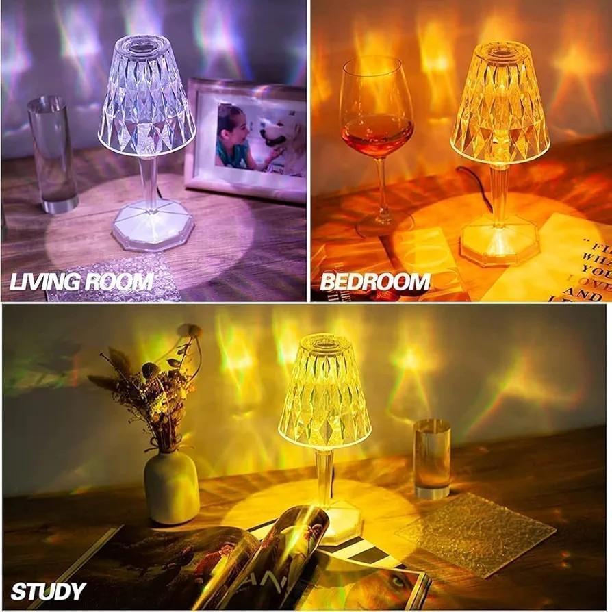 Multi color Rechargeable table lamp